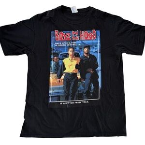 Men's Boyz In The Hood No Fairy Tale Tee
Unisex Black T-Shirt Size Large